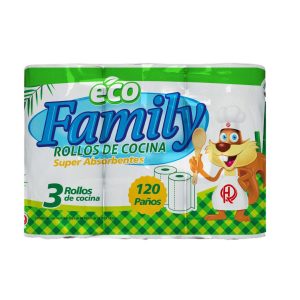 Rollo de cocina Eco Family 120 paños